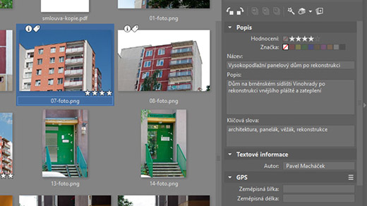Popisování fotek metadaty
